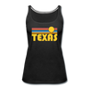 Texas Women’s Tank Top - Retro Sunrise Women’s Texas Tank Top - black
