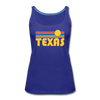 Texas Women’s Tank Top - Retro Sunrise Women’s Texas Tank Top - royal blue