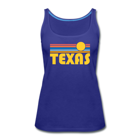 Texas Women’s Tank Top - Retro Sunrise Women’s Texas Tank Top - royal blue