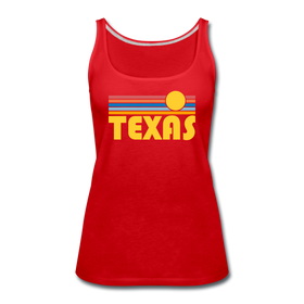 Texas Women’s Tank Top - Retro Sunrise Women’s Texas Tank Top - red