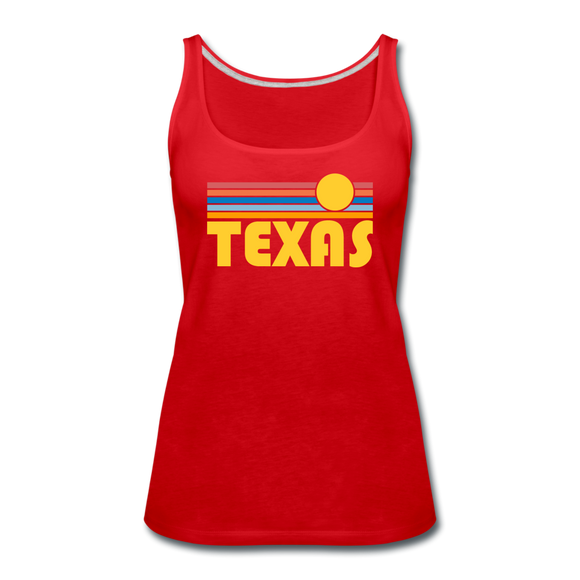 Texas Women’s Tank Top - Retro Sunrise Women’s Texas Tank Top - red