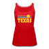 Texas Women’s Tank Top - Retro Sunrise Women’s Texas Tank Top - red