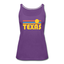 Texas Women’s Tank Top - Retro Sunrise Women’s Texas Tank Top - purple