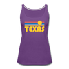 Texas Women’s Tank Top - Retro Sunrise Women’s Texas Tank Top - purple