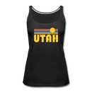 Utah Women’s Tank Top - Retro Sunrise Women’s Utah Tank Top - black