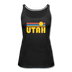 Utah Women’s Tank Top - Retro Sunrise Women’s Utah Tank Top - black
