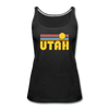 Utah Women’s Tank Top - Retro Sunrise Women’s Utah Tank Top - black