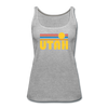 Utah Women’s Tank Top - Retro Sunrise Women’s Utah Tank Top - heather gray