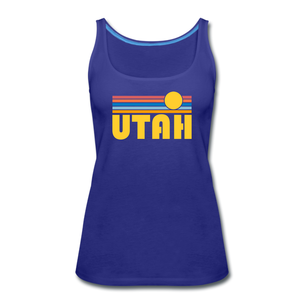Utah Women’s Tank Top - Retro Sunrise Women’s Utah Tank Top - royal blue