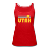 Utah Women’s Tank Top - Retro Sunrise Women’s Utah Tank Top - red