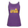 Utah Women’s Tank Top - Retro Sunrise Women’s Utah Tank Top - purple