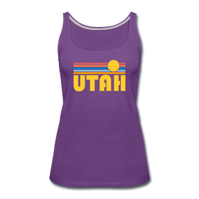 Utah Women’s Tank Top - Retro Sunrise Women’s Utah Tank Top - purple