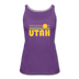 Utah Women’s Tank Top - Retro Sunrise Women’s Utah Tank Top - purple