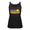 Vermont Women’s Tank Top - Retro Sunrise Women’s Vermont Tank Top - black