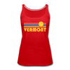 Vermont Women’s Tank Top - Retro Sunrise Women’s Vermont Tank Top - red