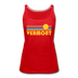 Vermont Women’s Tank Top - Retro Sunrise Women’s Vermont Tank Top - red