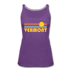 Vermont Women’s Tank Top - Retro Sunrise Women’s Vermont Tank Top - purple