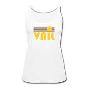 Vail, Colorado Women’s Tank Top - Retro Sunrise Women’s Vail Tank Top - white