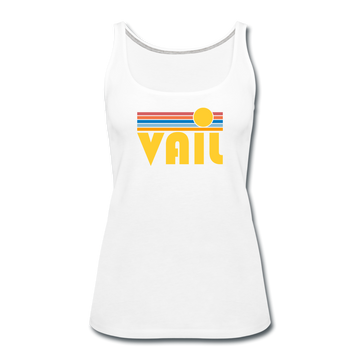 Vail, Colorado Women’s Tank Top - Retro Sunrise Women’s Vail Tank Top - white
