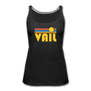 Vail, Colorado Women’s Tank Top - Retro Sunrise Women’s Vail Tank Top - black