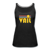 Vail, Colorado Women’s Tank Top - Retro Sunrise Women’s Vail Tank Top - black