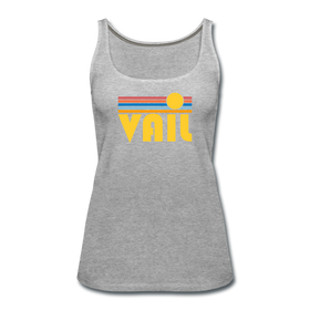 Vail, Colorado Women’s Tank Top - Retro Sunrise Women’s Vail Tank Top - heather gray