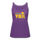 Vail, Colorado Women’s Tank Top - Retro Sunrise Women’s Vail Tank Top - purple