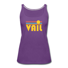 Vail, Colorado Women’s Tank Top - Retro Sunrise Women’s Vail Tank Top