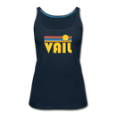 Vail, Colorado Women’s Tank Top - Retro Sunrise Women’s Vail Tank Top - deep navy