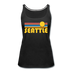 Seattle, Washington Women’s Tank Top - Retro Sunrise Women’s Seattle Tank Top - black