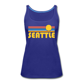 Seattle, Washington Women’s Tank Top - Retro Sunrise Women’s Seattle Tank Top