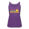 South Carolina Women’s Tank Top - Retro Sunrise Women’s South Carolina Tank Top - purple