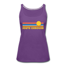 South Carolina Women’s Tank Top - Retro Sunrise Women’s South Carolina Tank Top - purple