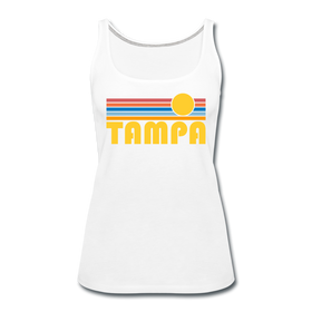Tampa, Florida Women’s Tank Top - Retro Sunrise Women’s Tampa Tank Top - white