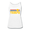 Tampa, Florida Women’s Tank Top - Retro Sunrise Women’s Tampa Tank Top - white