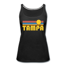 Tampa, Florida Women’s Tank Top - Retro Sunrise Women’s Tampa Tank Top - black