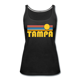 Tampa, Florida Women’s Tank Top - Retro Sunrise Women’s Tampa Tank Top - black