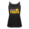 Tampa, Florida Women’s Tank Top - Retro Sunrise Women’s Tampa Tank Top - black