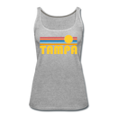 Tampa, Florida Women’s Tank Top - Retro Sunrise Women’s Tampa Tank Top - heather gray