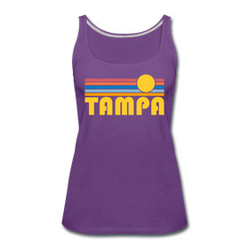 Tampa, Florida Women’s Tank Top - Retro Sunrise Women’s Tampa Tank Top