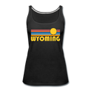Wyoming Women’s Tank Top - Retro Sunrise Women’s Wyoming Tank Top - black