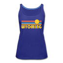 Wyoming Women’s Tank Top - Retro Sunrise Women’s Wyoming Tank Top - royal blue