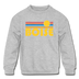 Boise, Idaho Youth Sweatshirt - Retro Sunrise Youth Boise Crewneck Sweatshirt - heather gray