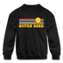 Hilton Head, South Carolina Youth Sweatshirt - Retro Sunrise Youth Hilton Head Crewneck Sweatshirt - black