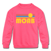 Moab, Utah Youth Sweatshirt - Retro Sunrise Youth Moab Crewneck Sweatshirt