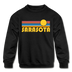 Sarasota, Florida Youth Sweatshirt - Retro Sunrise Youth Sarasota Crewneck Sweatshirt - black