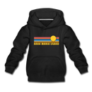 Anna Maria Island, Florida Youth Hoodie - Retro Sunrise Youth Anna Maria Island Hooded Sweatshirt - black