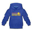Anna Maria Island, Florida Youth Hoodie - Retro Sunrise Youth Anna Maria Island Hooded Sweatshirt - royal blue