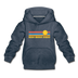 Anna Maria Island, Florida Youth Hoodie - Retro Sunrise Youth Anna Maria Island Hooded Sweatshirt - heather denim