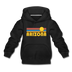 Arizona Youth Hoodie - Retro Sunrise Youth Arizona Hooded Sweatshirt - black